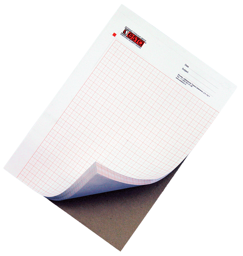 Блокнот склеенный